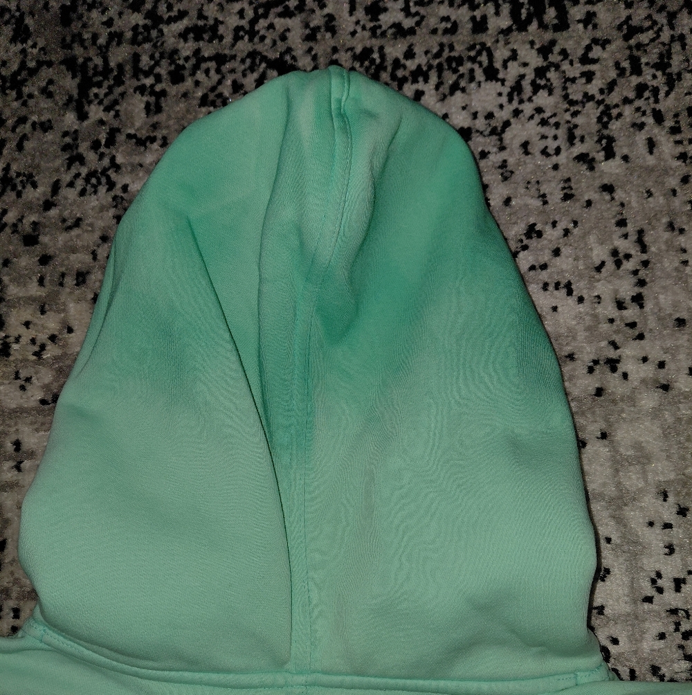 We The Free Seafoam Green Dip-Dye Distressed Hoodie - Size Small - EUC - Picture 10 of 15